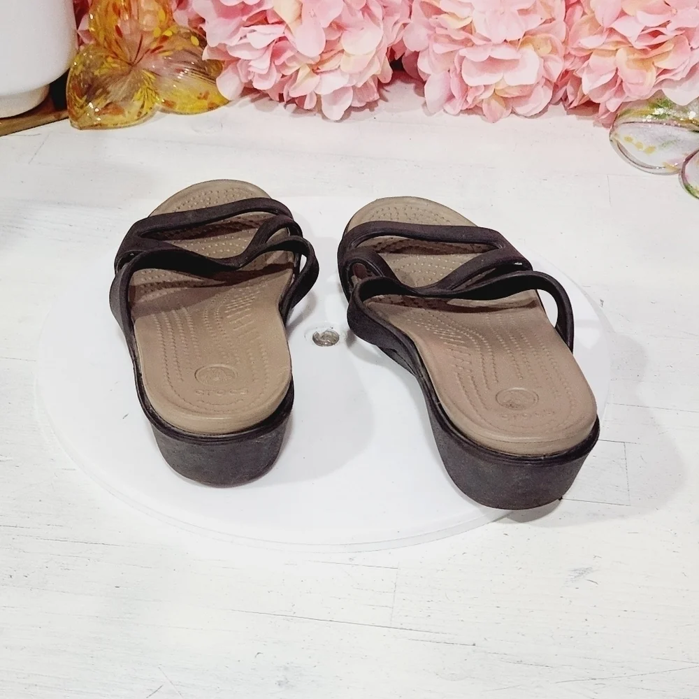 Crocs Wedge Sandal Size 8W - Picture 3 of 7